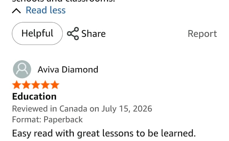 Original Amazon review by Aviva Diamond